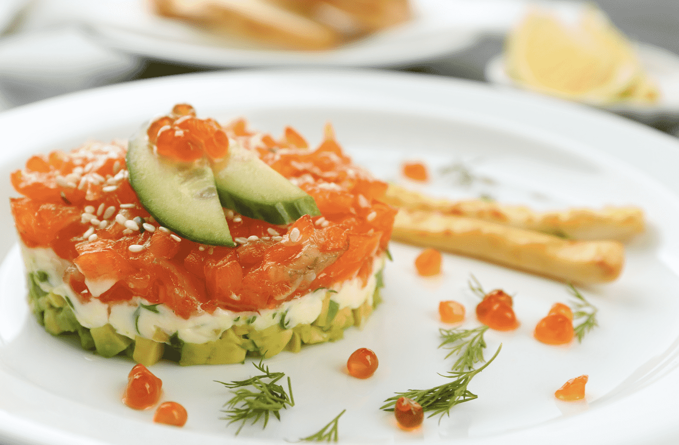 Layered Salmon Tartare